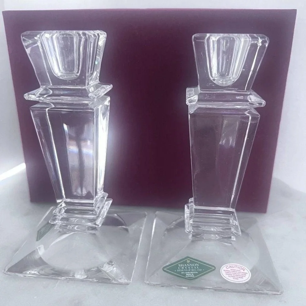 Stardust Gift Shannon Crystal Godinger Candleholders‎ Presenter Wayne Newton